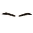 thumbnail image 1 of Cejas postizas de cabello humano para hombres y mujeres Base de encaje reutilizable Cejas postizas Color negro (MM-A3), 1 of 5