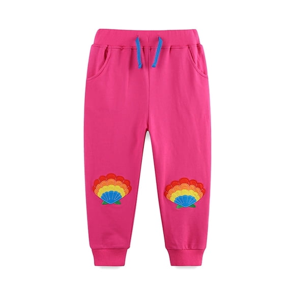 Odeerbi 1-7 Años Niños Niñas Pantalones de Algodón Entrenamiento Deportes Pantalones Jogger Ropa Exterior Suelta Casual Joggers