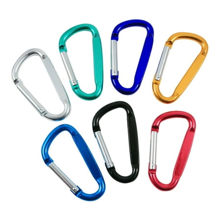 Aluminum Colored Carabiner Key Chain Spring Clip Small Size Assorted Colors Single