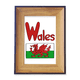thumbnail image 1 of Wales National Flag Rojo patrón verde Marco de imagen marco de escritorio, 1 of 4