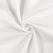 100% Cotton Fabric by The Yard - Solid White Fabric Material for Sewing & Quilting - 44" Wide - 1 Yard, White