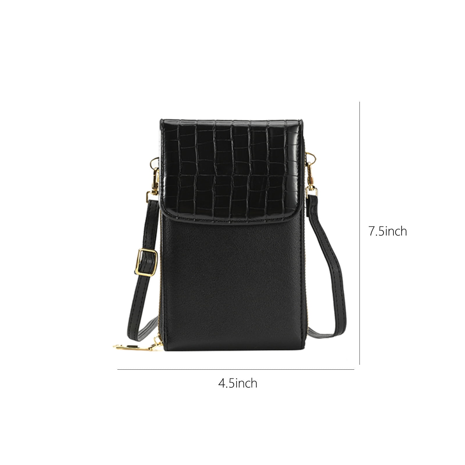 Women Soft Leather Shoulder Handbag Multi Pocket Crossbody Bag Ladies
