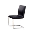 thumbnail image 3 of Bowery Hill Contemporary Wood 5-Piece Round Dining Table Set in Black, 3 of 5