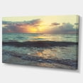 thumbnail image 2 of Colorful Bluish Waters At Sunset - Seascape Canvas Art Print, 2 of 3