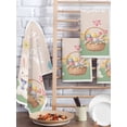 thumbnail image 2 of Happy Easter Kitchen Dish Towels for Drying Dishes Set of 2, Cute Bunny Colorful Eggs Spring Flowers Green Waffle Weave Microfiber Hand Tea Bathroom Towels Quick Dry & Absorbent Towel 15.7x23.6, 2 of 7