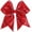 Red, variant on 7" Glitter Large Hair Bow Clips for Girls Cheerleader Sequin Hair Bows for Cheerleading Teens Girls Softball Cheerleader Outfit