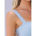 thumbnail image 5 of DARING DIVA Women Summer Sleeveless Trendy Y2K Going Out Cropped Tank L Blue, 5 of 6