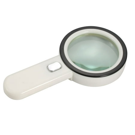 20x illuminated handheld magnifier magnifying led glass light