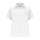 thumbnail image 2 of Camisa Estilo Boyfriend A Rayas Fruncidas para Mujer, Informal, con Cuello Corto, Mangas , Botones y Bolsillo, Color XXXL, 2 of 7