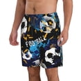 thumbnail image 2 of Bixox Men's Football printing Casual Classic Fit Short Summer Beach Shorts, 2 of 6