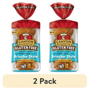 (2 pack) Canyon Bakehouse Brioche-Style Sweet Rolls, Gluten Free Brioche Dinner Rolls, Fresh, 6 Count