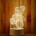 thumbnail image 2 of Ailao 3D LED Night Light Intelligent Furniture Lights Indoor Display Lamp Gift for Wife Love Girlfriend Anniversary Children's Holiday Birthday Gift, Moon Bear, 2 of 9
