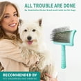 thumbnail image 4 of Slicker Brush for Dogs, Cats, Extra Long Pin Shedding Brush for Long Haired Dog, Cat, Pet Grooming for Thick Undercoat Curly Hair, 4 of 6