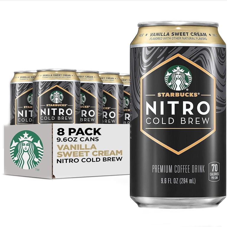 Starbucks Nitro Cold Brew Vanilla Sweet Cream, 9.6 fl oz, 8 Pack photo 1