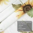 thumbnail image 6 of Rustic Yellow Sunflower Kitchen Curtains Farmhouse Flower Small Window Treatment Floral Autumn Cafe Short Window Curtains for Bathroom Dining Room Summer Tier Treatment Drapes 27.5x39 inch, 6 of 6