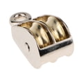 thumbnail image 4 of S SERENABLE 1Pcs Fixed Eye Pulley Double Sheave Rope Lifting Double Wheel Pulley, 13/25/40mm, 4 of 7