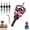 Red, variant on Countersink Drill Bit Set - Two-Flute Counterbore with Depth Stop, 4PCS Tapered Bits for Woodworking & DIY