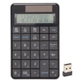 thumbnail image 2 of Calculator Number Pad, Ergonomic 29 Keys Portable Mini Financial Accounting USB Number Keyboard With Solar Panel For Office/Home, 2 of 8