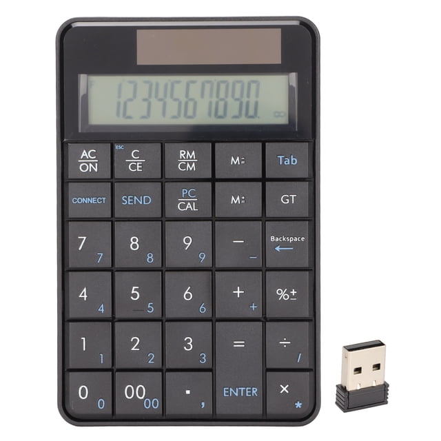 Calculadora Teclado numérico Función de calculadora 29 teclas 2,4 GHz USB inalámbrico Plug and Play Diseño ergonómico Teclado numérico inalámbrico