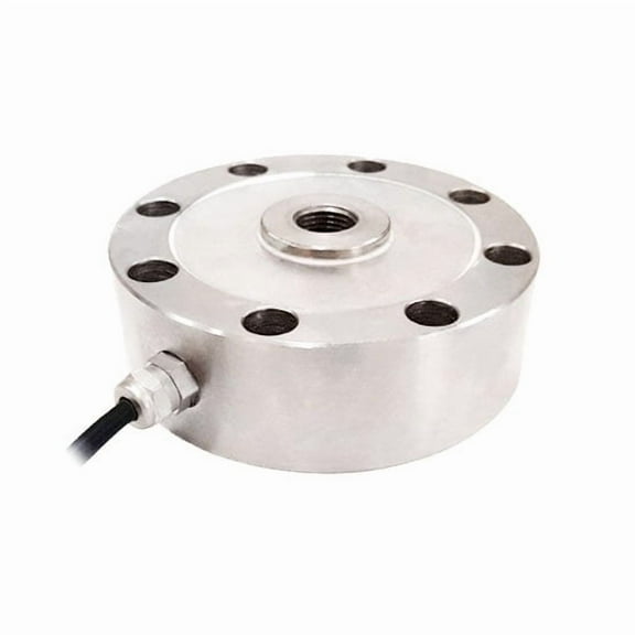 ATO Tension and Compression Load Cell 500kg Pancake Transducers, High-Precision Strain Gauge Force Load Cell Sensor