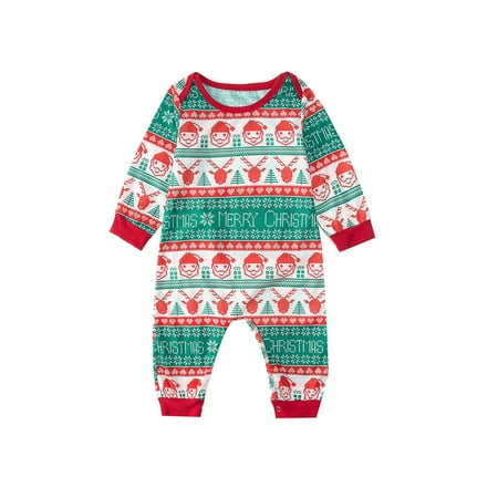 

Mrat Family Matching Wear Outfits Family Pajamas Sets Soft Fashionable Print Family Pajamas Parent-child Suit Baby Holiday Nightwear Sleepwear PJs Mathching Holiday Family