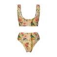 thumbnail image 5 of Daiia Vintage Bird Women's Bikini Set Two Piece Swimsuit High Waisted Bikini Adjustable Straps Bikini Perfect for Beach, Pool, and Summer Vacation-Small, 5 of 9