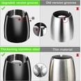thumbnail image 3 of cendrier Noir Exterieur Interieur Cenicero Negro Exterior Incassable Metal, Beau Cendriers En Acier Inox Coupe-vent Avec Couvercle Anti Odeur Pour J, 3 of 5