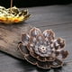 thumbnail image 3 of Decoración Bronce Lotus Burner Plate Yoga Buddha Nasturtium Line Incensario de sándalo (S) Tmvgtek Original, 3 of 9