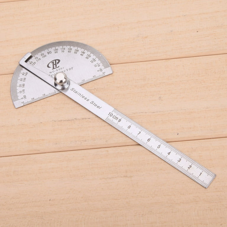 0-180 Degree Angle Ruler 90X150mm Angle Finder Goniometer Stainless Steel  Protractor - China Protractor, Angle Ruler