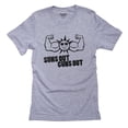 thumbnail image 1 of Suns Out Guns Out - Large Bodybuilding Sun Men's Grey T-Shirt, 1 of 2