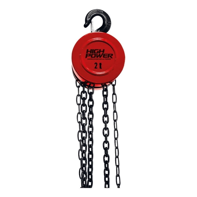 Garrucha 2 Toneladas Con Cadena 2.5m High Power 107