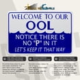 thumbnail image 4 of No P Pee in Ool Funny Tin Metal Swimming Pool Sign Hot Tub Spa Swim Deck Decor, 4 of 9