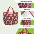 thumbnail image 4 of Garden Tool Bag,Pink Bichon Frise Garden Tool Organizer,Garden Gifts,Waterproof Multi-Pocket Garden Tool Storage 11.8x5.5x11.4 Inch(Tools NOT Included), 4 of 6