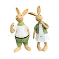 thumbnail image 4 of Cartoon Garden Statues Rabbit Tabletop Centerpiece Outdoor Art Decor Resin Animal Figurines for Tabletop Lawn Desktop Backyard Holiday Gifts standing posture, 4 of 8
