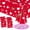 Design4, variant on Valentines Tableclothes Heart Tablecloth Rectangle Table Covers for Romatic Night Waterproof Plastic Anniversary Table Covers 54" x 108" 3Pack Design4