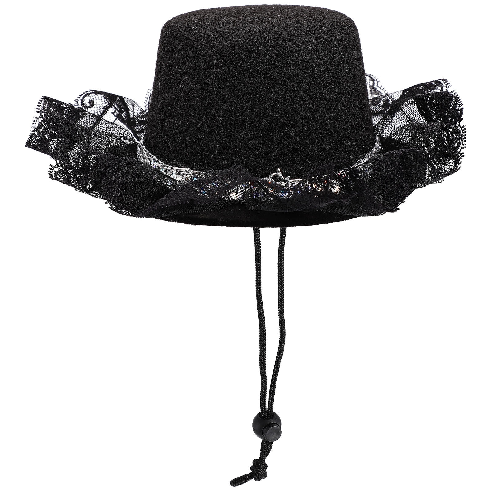 SASABAXI Pet Decor Black Cat Hat Made of High Grade Material for Comfortable Stylish Wear