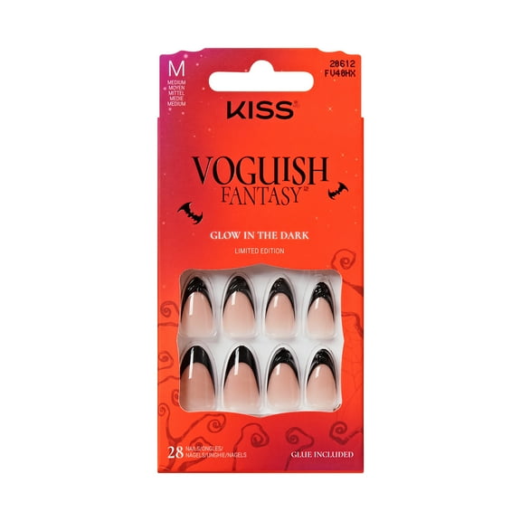 KISS Voguish Fantasy Halloween Press On Nails Almond, ‘Ghoul Friends’, Medium, 28 Count