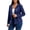 Navy, variant on Women's Sequin Hooded Party Jacket - Zip-Up Glitter Carnival Celebration Outerwear with Pockets, Sparkle Varsity Jacket for Club & Concert