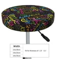 thumbnail image 2 of Goofa Color Summer Printed Stool Covers Round, Waterproof Round Bar Stool Covers Anti-Slip Round Bar Stool Seat Cover with Elastic Bands Durable -14 inch, 2 of 7