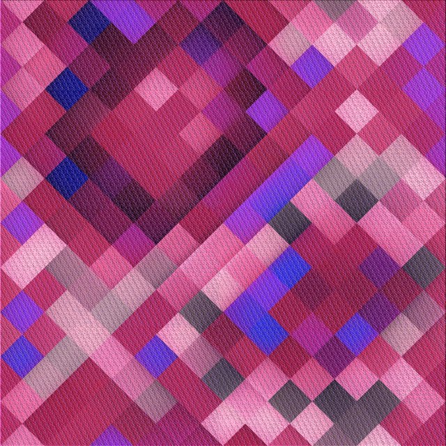 Ahgly Company Machine Washable Indoor Square Transitional Medium Violet Red Pink Area Rugs, 8' Square
