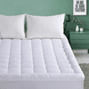 Full Mattress Pad Cover - Cooling Soft Pillow Top Mattress Cover (Deep Pocket 8"-21"), 300TC Cotton Down Alternative Quilted Mattress Topper