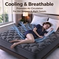 thumbnail image 4 of INGALIK Ultra Comfort Mattress Pad, Twin - Breathable Cooling Topper, 8-21" Deep Pocket Mattress Cover, Noiseless Hypoallergenic, 4 of 13