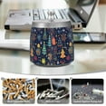 thumbnail image 6 of Yayeee Ashtray with Lid for Cigarette Smokeless Stainless Steel Home Ash Holder, Dark Blue Christmas, 6 of 7