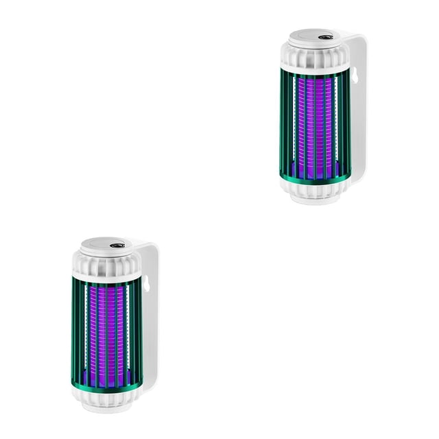 Sidaley Lámpara de insectos eléctrica para interiores y exteriores, lámpara recargable para insectos, luz para Hotel, restaurante, linterna para Verde 2piezas