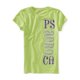 thumbnail image 1 of Aeropostale Girls Glitter Logo Camiseta Gráfica, Verde, M (10), 1 of 1