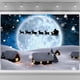 thumbnail image 1 of Fondos de fotografía navideños nevados, telón de fondo de cuento de hadas navideño, luna, Papá Noel, reno, suministros para fiestas de invierno, nieve blanca (2,1 x 1,5 m), 1 of 5