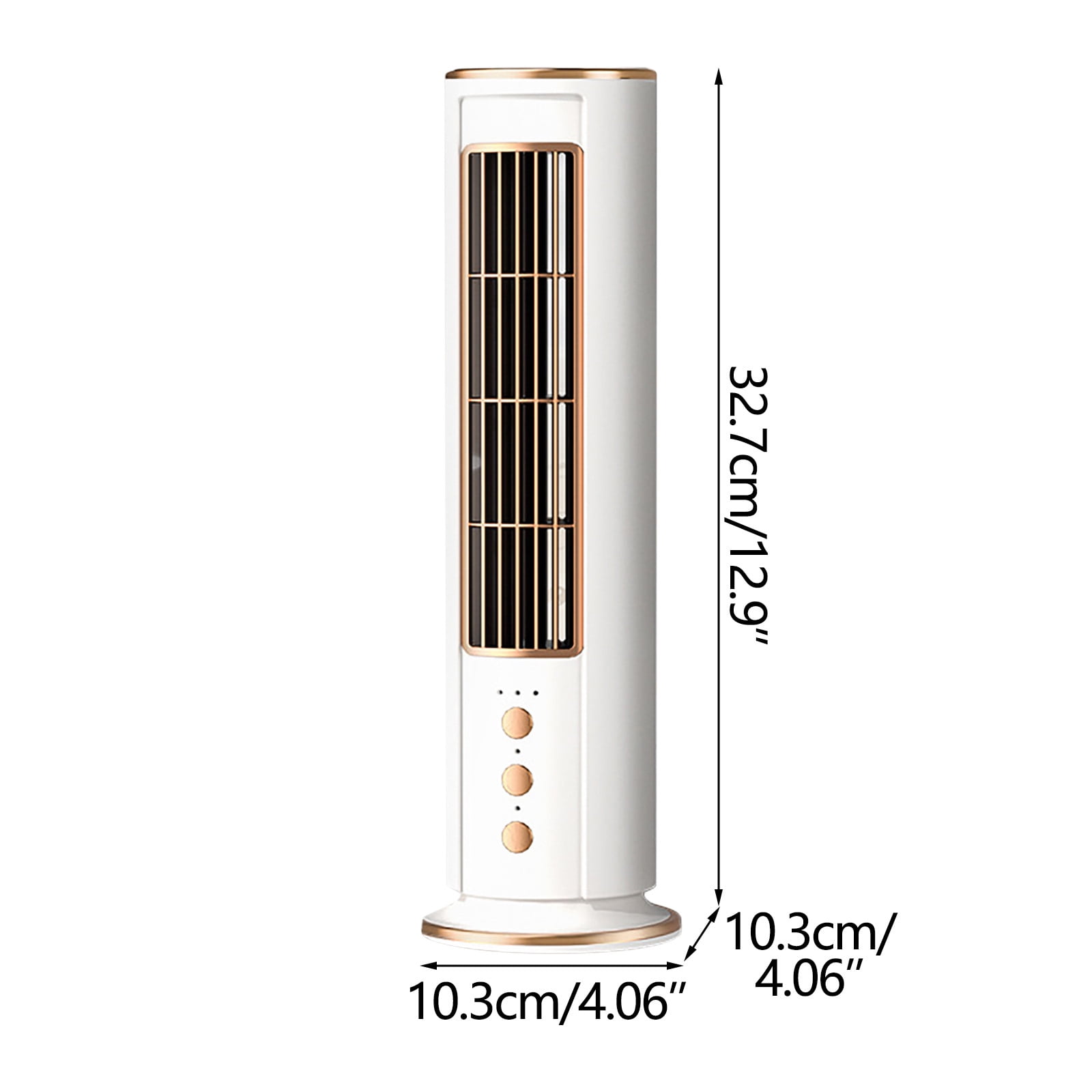 Clearance! Tower Fan, 13'' Portable Small Desk Fan with Remote Control, USB Rechargeable Floor Fan, 3 Wind Speed, Quiet Cool Bladeless Table Fan, Vertical Table Fan for Home Office Bedroom Desktop