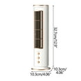 thumbnail image 2 of Fwttom Oscillating Tower Fan - Quiet Standing Fan, 3 Speeds Mini Portable Personal Desk Fan That Blow Cold Air, Fan for Bedroom Office Kitchen, 12.9", 2 of 9