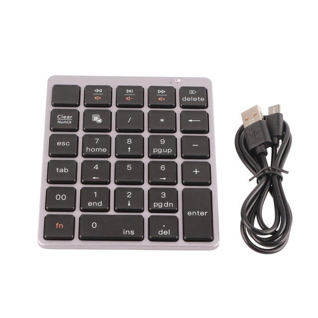 Accesorio de computadora de escritorio portátil con teclado numérico mecánico inalámbrico Bluetooth 3.0