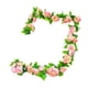 thumbnail image 4 of Arreglo floral de enredaderas artificiales de simulación con hojas verdes falsas Rosa, 4 of 9
